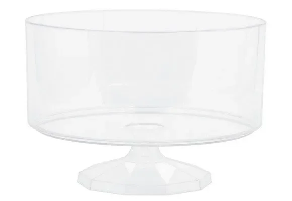 Bigiemme Contenitore Plastica Tondo Trasparente 15 x 11 Cm