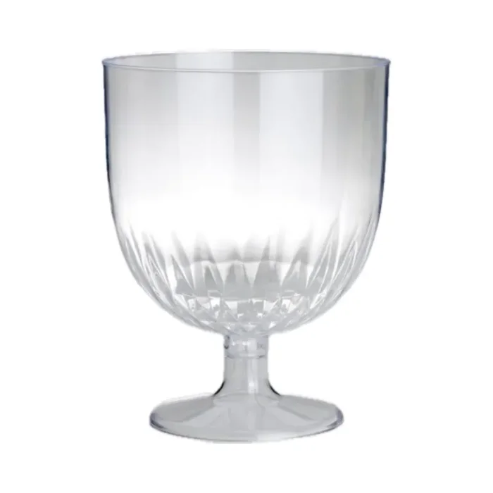 Bigiemme Coppa Acqua Plastica Trasparente Gambo Corto 16×20 cm