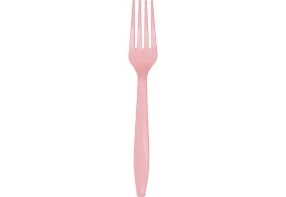 Bigiemme Forchetta Plastica H 18 Cm Rosa 24 Pz