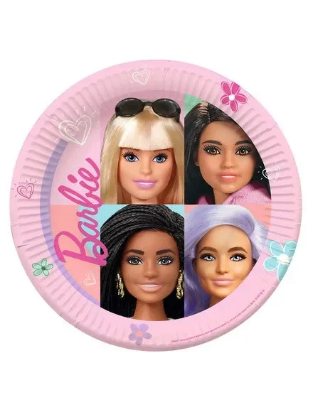 Bigiemme Piatto Barbie Sweet Life D 23 Cm 8 Pz