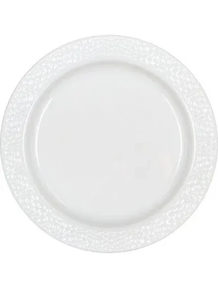 Bigiemme Piatto Plastica D 23 Cm Bianco 10 Pz