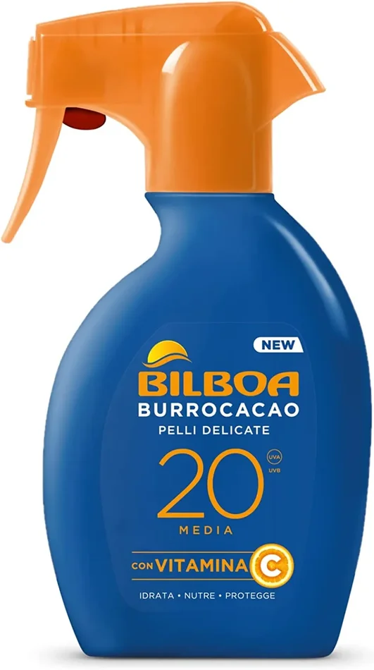 Bilboa Burrocacao Spray Solare Trigger SPF 20, 250 ml