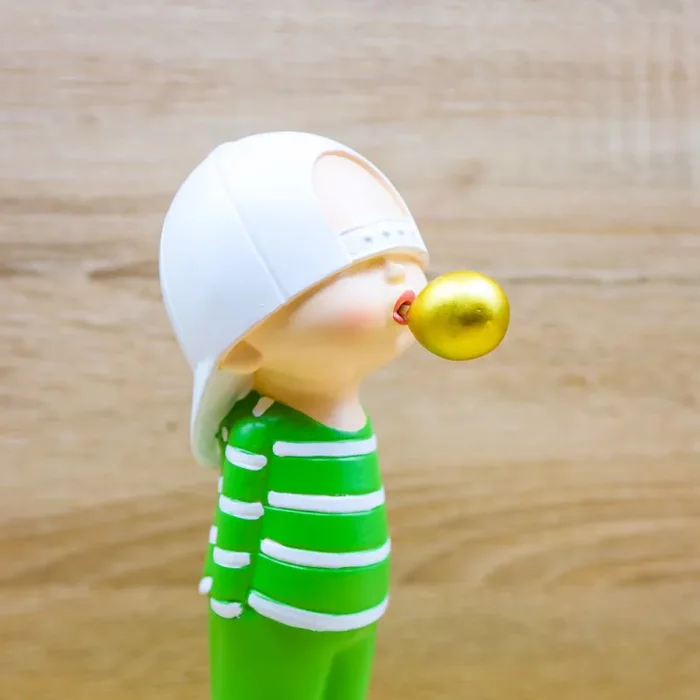 Bimbo con Cappellino Bianco Cuore Matto - immagine 2