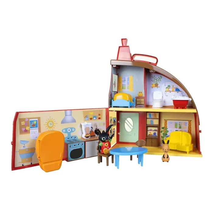 Bing 3583 House Playset, Flop Figures, from CBeebies TV Show. Tough, Colourful, Well-Made Role-Play Toy. Kids Aged 18 Months Plus,Red