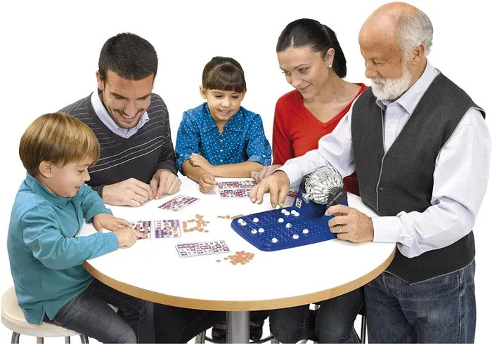 Bingo Lotto Tombola Gioco da tavolo 90 numeri 48 cartelle gira la fortuna - immagine 3