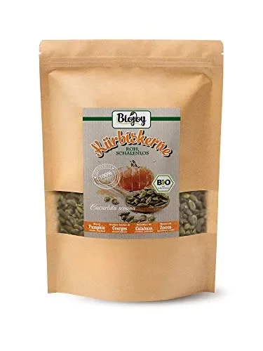 Biojoy Semi di Zucca BIO sgusciati crudi, senza sale (1 kg)