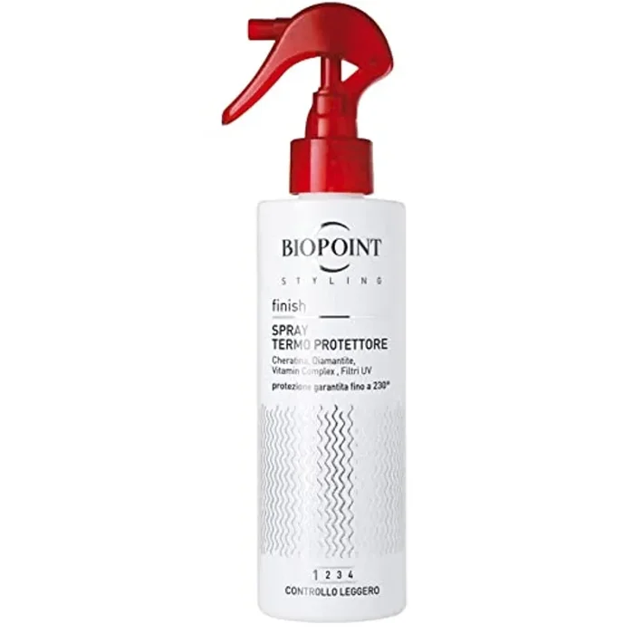 Biopoint Spray Termo Protettore 200 ml – Protezione fino a 230° dai Danni del Calore di Phon, Piastra e Arricciacapelli