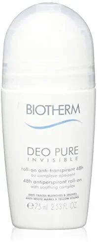 Biotherm Pure Invisible Deodorante Roll-On 48H, Donna, 75 ml