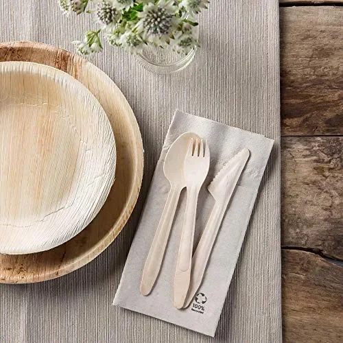 BIOZOYG Cucchiaio da tavola USA e Getta Ecologico I 16,5cm (100 pezzo) - immagine 2