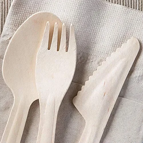 BIOZOYG Cucchiaio da tavola USA e Getta Ecologico I 16,5cm (100 pezzo) - immagine 3