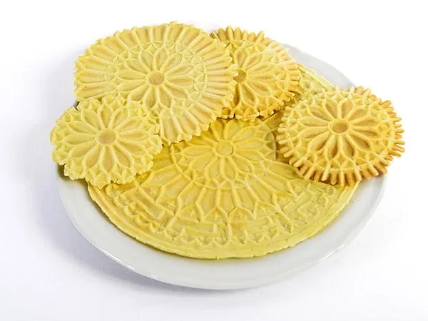 Biscottiera Elettrica 600W per Cialda Disegno Rosone Sottile e Croccante CBE Elettronica - immagine 2