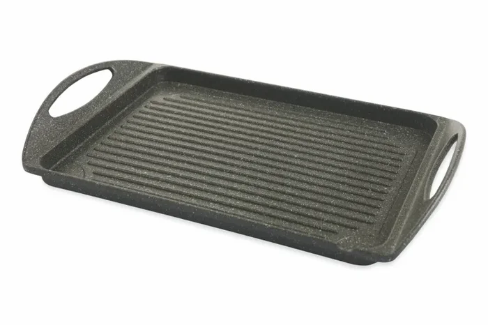 Bistecchiera Rettangolare Antiaderente in Alluminio 45x27cm Soriani Marble Steack