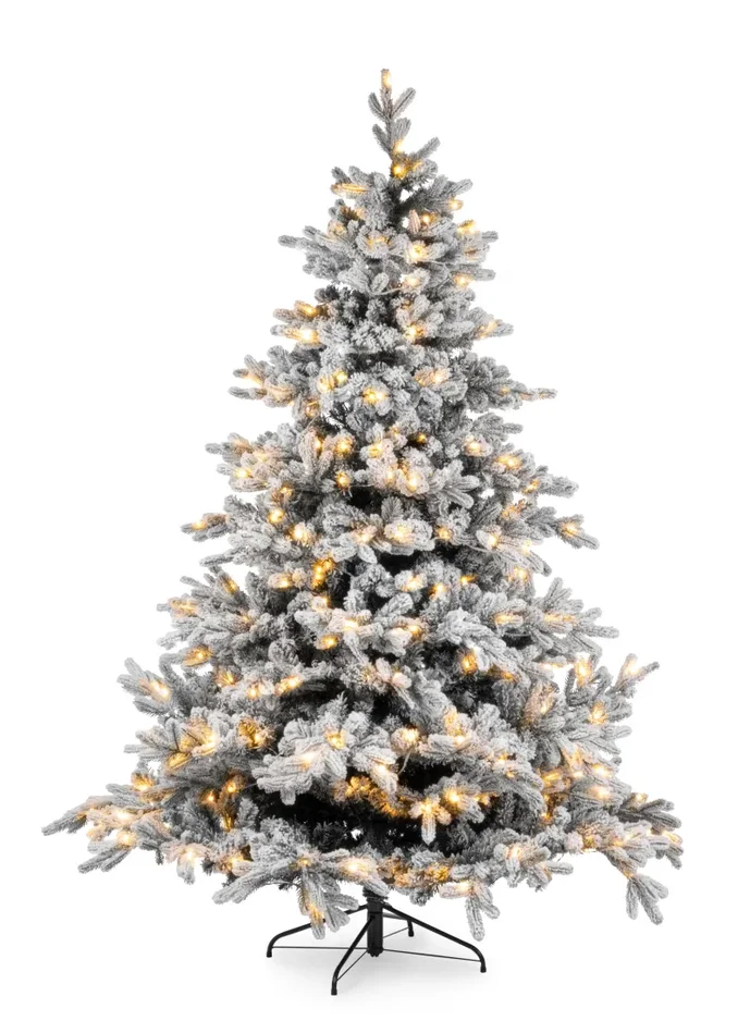 Bizzotto Albero di Natale Massive Innevato H 180 Cm 1.977 Rami 350 Led
