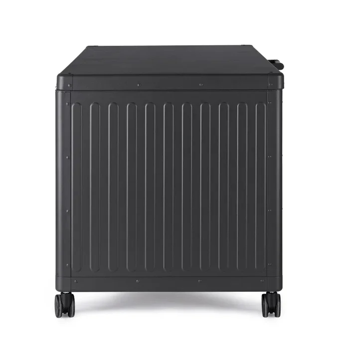 Bizzotto Baule Ocean con Ruote H 70 Cm L 72 Cm L 164,8 Cm Antracite - immagine 3