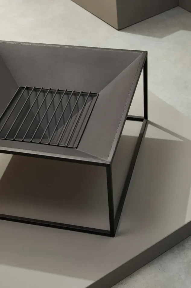 Bizzotto Braciere Illinois H 31 Cm L 60 Cm L 60 Cm Effetto Ruggine Vendita calda - immagine 2