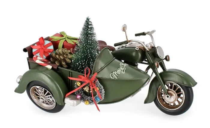 Bizzotto Decorazione Chelsie Sidecar con Pino Natale