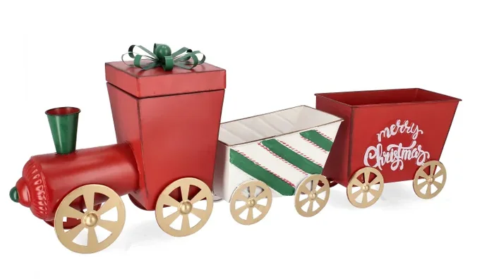 Bizzotto Decorazione Natale Santa Claus Treno 2P
