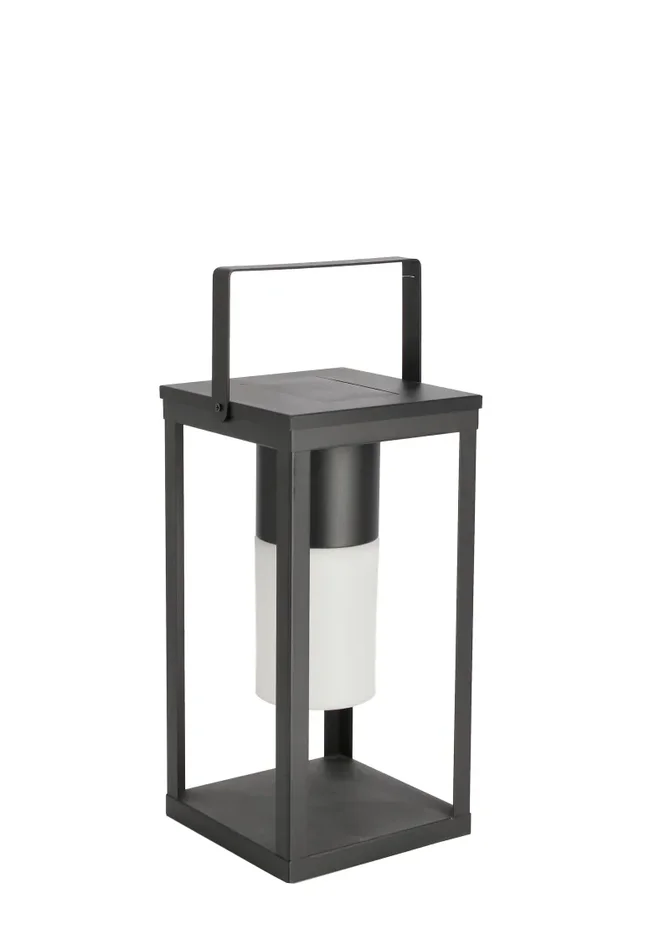 Bizzotto Lampada Solar Led H 38 Cm con Manico Quadrata Nero