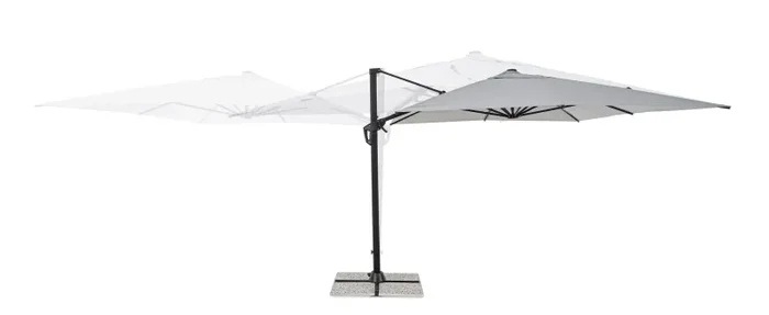 Bizzotto Ombrellone Braccio Vega 3 x 4 Mt Antracite Grigio Fornitura - immagine 2
