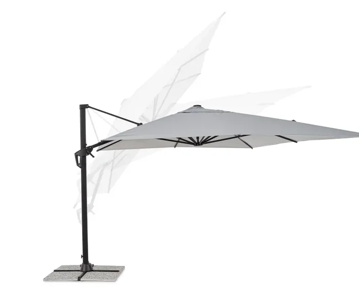 Bizzotto Ombrellone Braccio Vega 3 x 4 Mt Antracite Grigio Fornitura - immagine 3