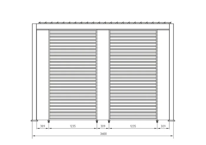 Bizzotto Pergola Ocean 3,6 x 7,2 Mt Seta - immagine 3