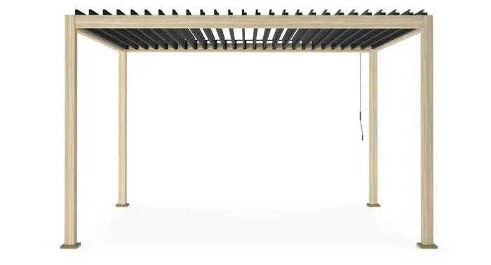 Bizzotto Pergola Ocean 3 x 4 Mt Natural Antracite
