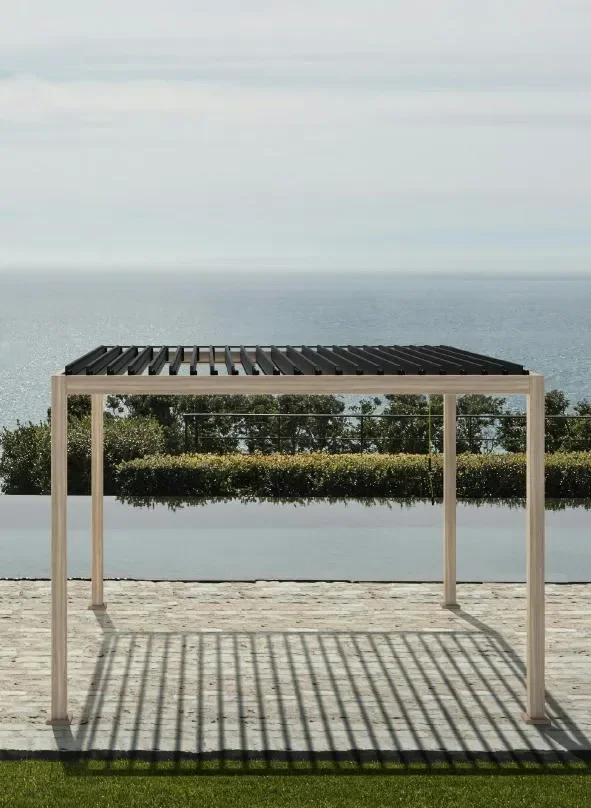 Bizzotto Pergola Ocean 3 x 4 Mt Natural Antracite - immagine 2