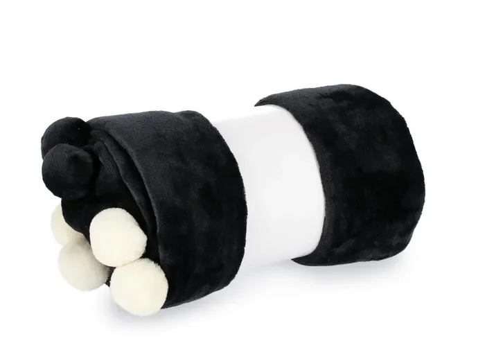 Bizzotto Plaid Pompom Natale 150 x 200 Cm Nero