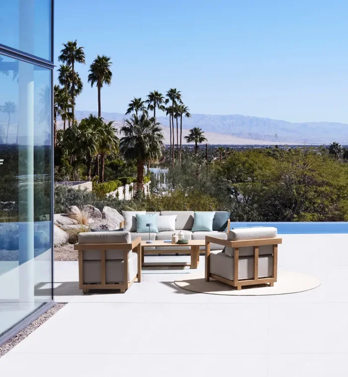 Bizzotto Set 4 Salotto Theseus Naturale - immagine 2