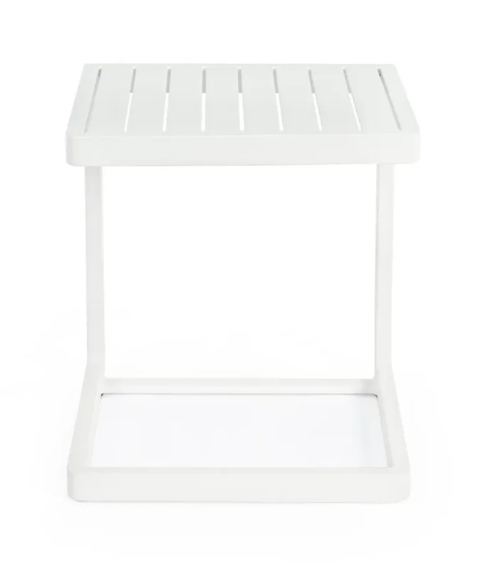 Bizzotto Tavolino Konnor 40 x 40 Cm Bianco