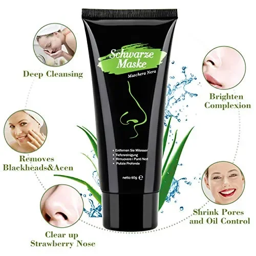 Black Mask Peel Off, Maschera Nera Punti Neri, Viso Purificante,… - immagine 3