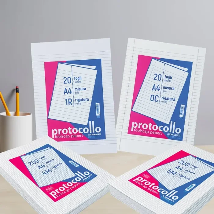 Blasetti – confezione da 20 fogli protocollo – rigo 1R - immagine 2