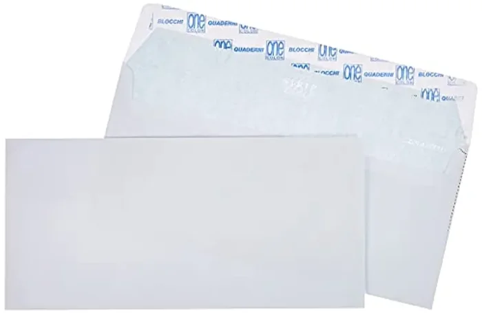 Blasetti CF25 BUSTE STRIP S/FIN11X23CM Bianco busta