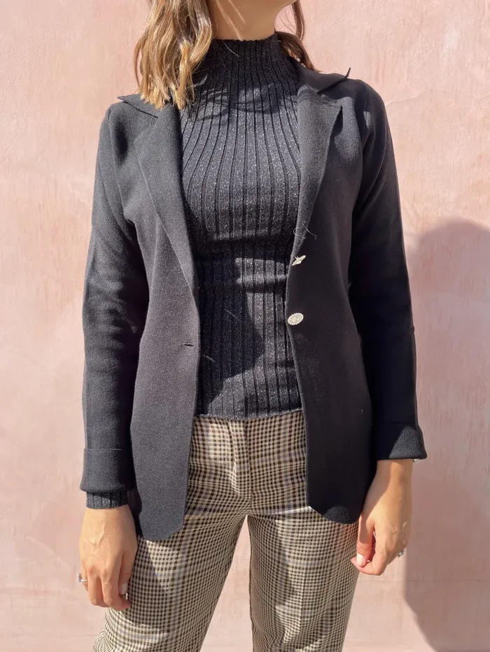 BLAZER MONOPETTO MAGLIA - immagine 2