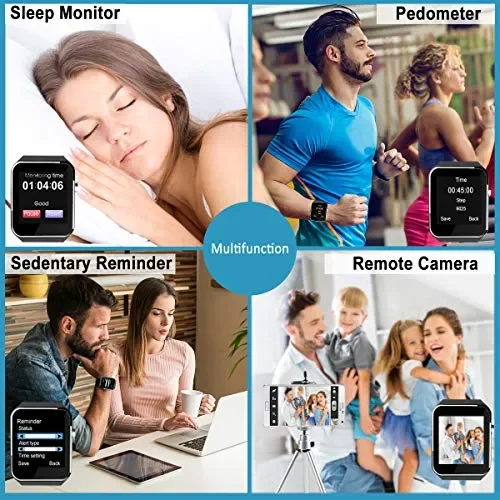Bluetooth Smartwatch con Camera,Smart Watch Phone Smart - immagine 3