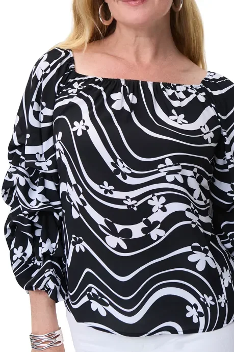 Blusa donna Joseph Ribkoff art 231234 P-E 23 colore nero misura a scelta