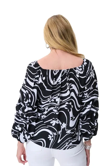 Blusa donna Joseph Ribkoff art 231234 P-E 23 colore nero misura a scelta - immagine 2