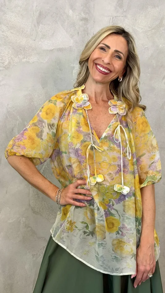 BLUSA FANTASIA FLOREALE - immagine 2