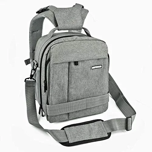 Bodyguard Borsa per fotocamera DSLR 2in1 e zaino fotografico SLR 2in1, Grigio Moda - immagine 3