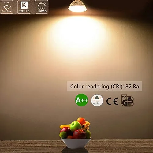 Bojim 6x Faretti LED da incasso per cartongesso GU10 Luce 6w Bianca Calda - immagine 2