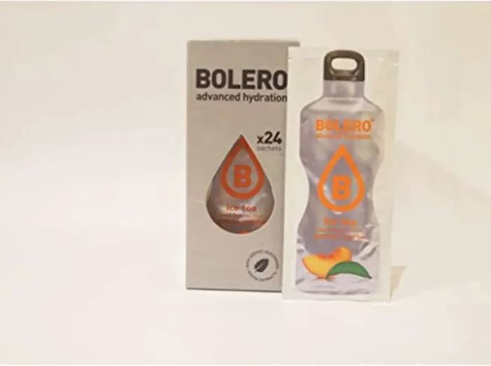 Bolero Drink Ice Tea Peach 24 Bustine Preparato Polvere Solubile In Acqua Tè Freddo Gusto Pesca Prodotto Ideale Per Sport Integratore Sali Minerali Con Vitamina C e 0 Grassi Gluten Free - immagine 3
