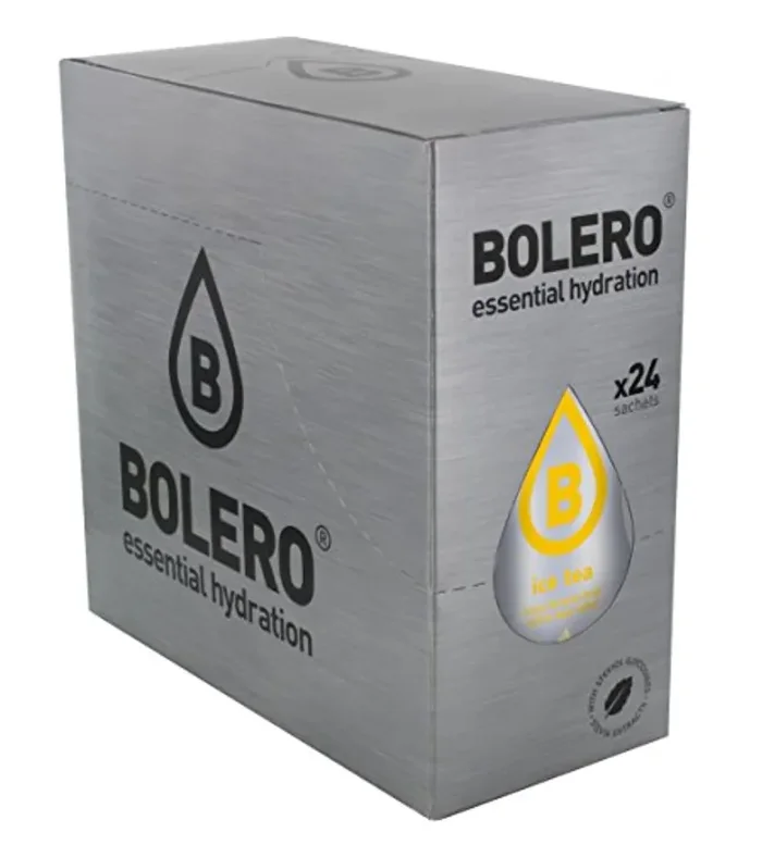 BOLERO ICE TEA Lemon – Bevanda istantanea senza zucchero, sapore di tè al limone, Pacco da 24 x 8g