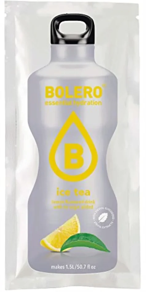BOLERO ICE TEA Lemon – Bevanda istantanea senza zucchero, sapore di tè al limone, Pacco da 24 x 8g - immagine 2