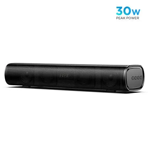 BOMAKER Tapio I Mini Soundbar Bluetooth 5.0 Wireless, 16” con DSP Black