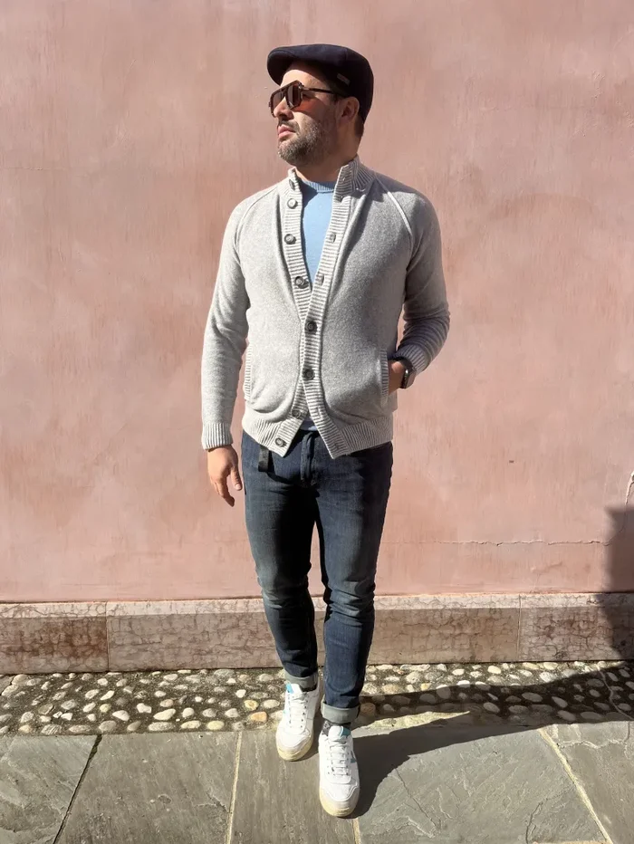 BOMBER VANISE’ CASHMERE E MERINOS - immagine 2