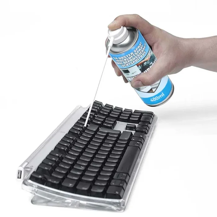 Bomboletta Aria Compressa Air Duster Pulizia Polvere Tastiera PC Computer 400ml Grundig Vendita calda - immagine 2
