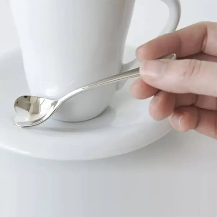 Bomboniera Alessi Il Caffè Set di 4 Cucchiaini da Caffè Big Love - immagine 3