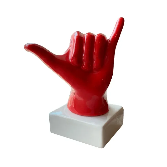 Bomboniera Amagè Mano in Ceramica Gioia Rosso