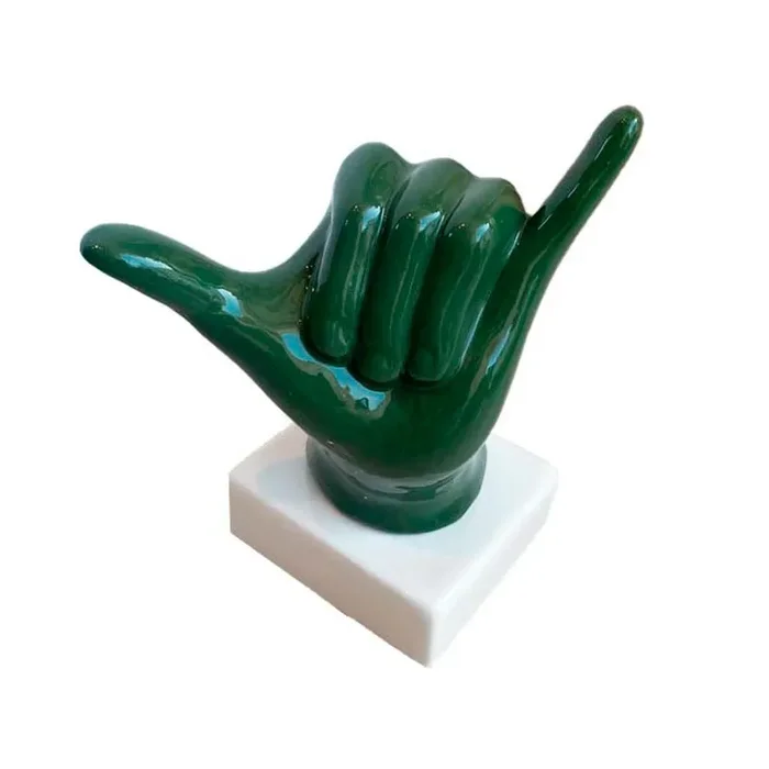 Bomboniera Amagè Mano in Ceramica Gioia Verde