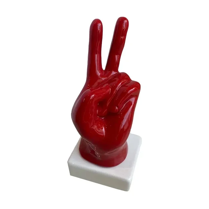 Bomboniera Amagè Mano in Ceramica Vittoria Colori Assortiti In saldo